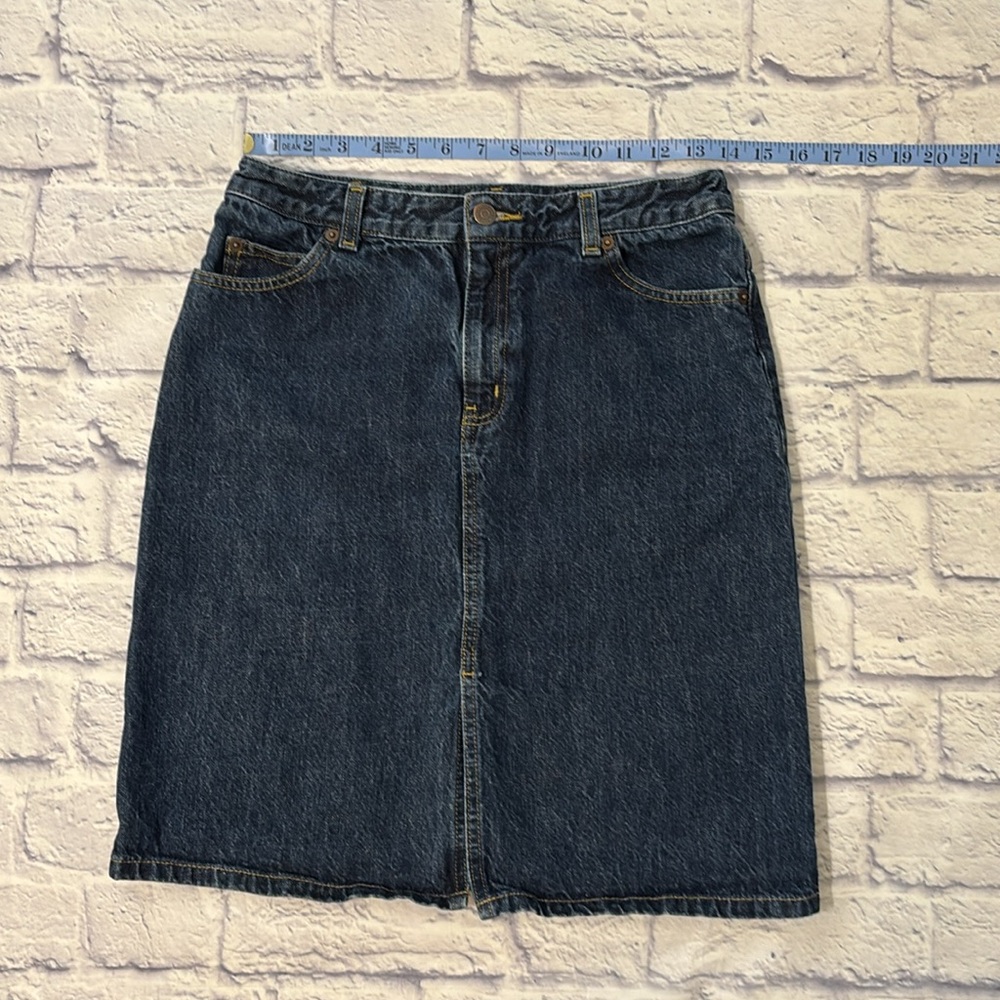 The Limited Denim Pencil Skirt Medium Wash Blue Jean Skirt Size 6 - Picture 8 of 11